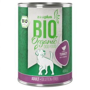 zooplus Bio - bio krůtí s bio cuketou - 6 x 400 g