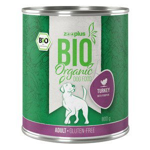 zooplus Bio - bio krůtí s bio cuketou - 6 x 800 g