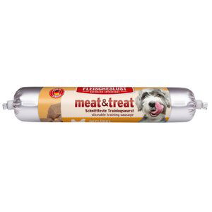 Fleischeslust Meat & trEAT Single Shot salám pro výcvik - Drůbeží 6 x 80 g