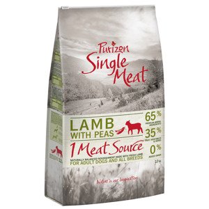 Purizon Single Meat Adult jehněčí a hrách s květy chmele - 12 kg jehněčí s hrachem