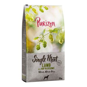 Purizon Single Meat Adult jehněčí a hrách s květy chmele - 12 kg