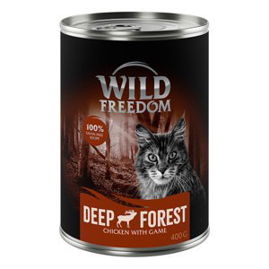 Wild Freedom Adult 6 x 400 g - bez obilovin -  Deep Forest - zvěřina & kuře