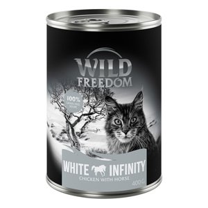 Wild Freedom Adult 6 x 400 g - bez obilovin - White Infinity - kuřecí a koňské