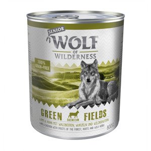 Výhodné balení: Wolf of Wilderness Senior 12 x 800 g - míchané balení