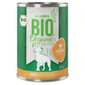24 x 400 g zooplus Bio výhodné balení - bio kuřecí s bio karotkou