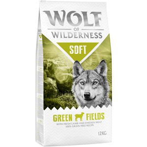 Wolf of Wilderness Adult "Soft - Green Fields" - jehněčí - Výhodné balení 2 x 12 kg