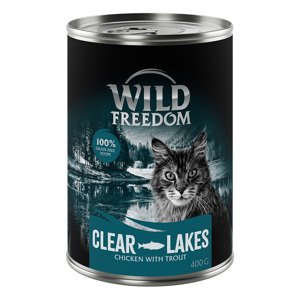 Výhodná balení Wild Freedom Adult 24 x 400 g - Clear Lakes - Pstruh a kuře