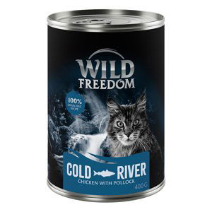 Výhodná balení Wild Freedom Adult 24 x 400 g - Cold River - treska & kuře