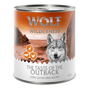 Wolf of Wilderness Adult "The Taste Of" 6 x 800 g - The Outback - kuřecí, hovězí, klokaní