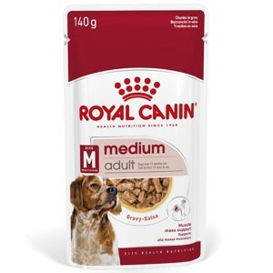 Royal Canin Medium Adult v omáčce - výhodné balení: 20 x 140 g