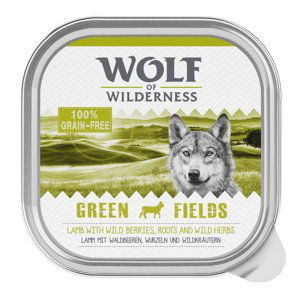 Wolf of Wilderness Adult 12 x 300 g - Green Fields - jehněčí