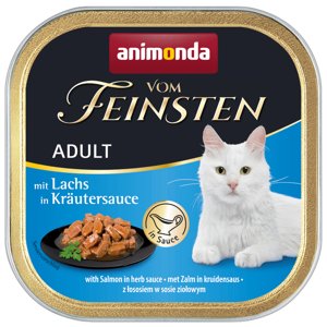 Animonda vom Feinsten Adult NoGrain v omáčce 36 x 100 g - losos v bylinkové omáčce