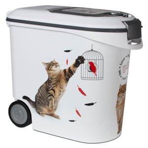 Curver zásobník na krmivo pro kočky - Design ptačí klece: až 12 kg suchého krmiva