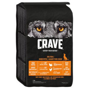 Crave Adult Dog s krůtím & kuřecím - 11,5 kg