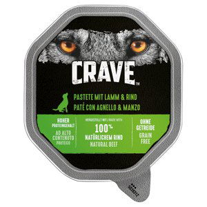 Crave Adult Dog paštika - jehněčí & hovězí (7 x 150 g)