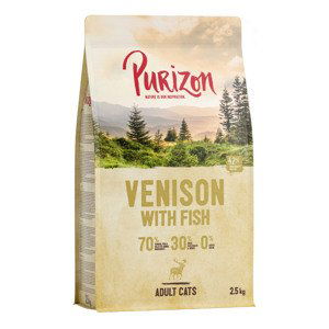 Purizon Adult jelen & ryba - bezobilné - 2,5 kg