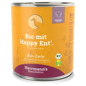 Herrmann's Menu Bio-Sensitive 6 × 800 g - Bio kachna s bio fenyklem a bio pohankou