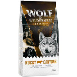 Wolf of Wilderness "Rocky Canyons“ - hovězí - výhodné balení 2 x 12 kg