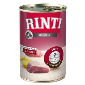 Rinti Sensible 12 x 400 g - Kachní, brambory a kuřecí játra