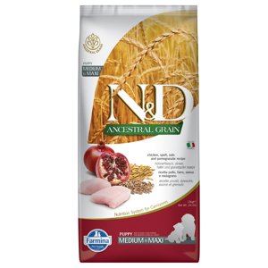 Farmina N&D Ancestral Grain Puppy Medium/Maxi Chicken & Pomegranate - 2 x 12 kg