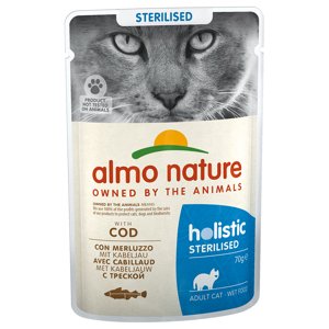 Almo Nature Holistic Sterilised - 12 x 70 g s treskou