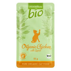 zooplus Bio - bio kuřecí s bio karotkou - 6 x 85 g