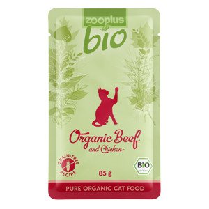 zooplus Bio 24 x 85 g - bio hovězí a bio kuřecí