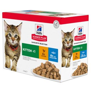 Hill's Science Plan Kitten - 12 x 85 g rybí výběr