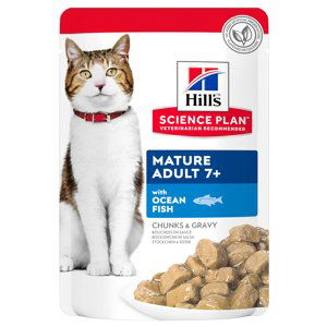 Hill's Science Plan Mature Adult - 12 x 85 g mořské ryby