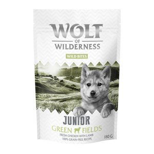 Little Wolf of Wilderness Snack - Wild Bites Junior 180 g - Green Fields - Jehněčí & kuře