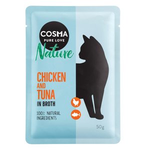 Cosma Nature kapsičky 6 x 50 g  - kuřecí prsa & tuňák