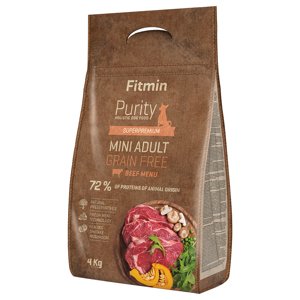 Fitmin dog Purity Adult Mini Beef bezobilné - 4 kg