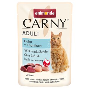 Animonda Carny Pouch 24 x 85 g  - kuřecí a tuňák