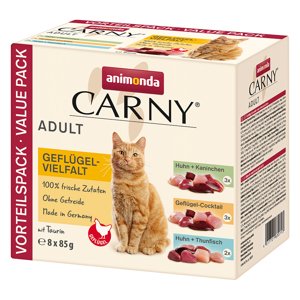 animonda Carny Pouch 24 x 85 g  - drůbeží mix (3 druhy)