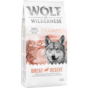 Wolf of Wilderness Adult "Great Desert" - krůta - výhodné balení 2 x 12 kg