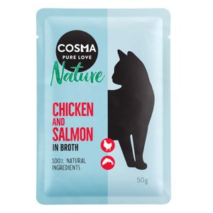 Cosma Nature kapsičky 18 x 50 g  - kuře & losos