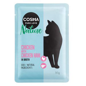 Cosma Nature kapsičky 18 x 50 g  - kuře & kuřecí šunka