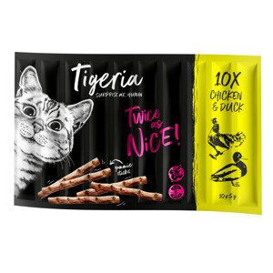 Tigeria Sticks 10 x 5 g - kuře a kachna