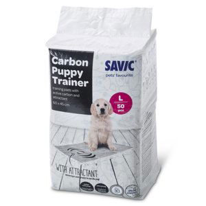 Savic Puppy Trainer Pads s aktivním uhlím - Large: D 60 x Š 45 cm, 50 kusů