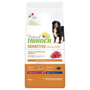 Natural Trainer Sensitive No Gluten Adult Medium/Maxi - jehněčí - 2 x 12 kg