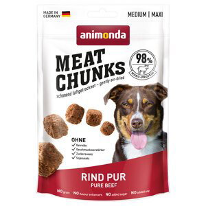 Animonda Meat Chunks Medium / Maxi - výhodné balení 4 x 80 g hovězí