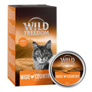 Výhodné balení Wild Freedom Adult vaničky 24 x 85 g - wide country - kuřecí