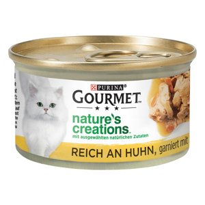 Gourmet Nature's Creations 12 x 85 g - Kuřecí se špenátem a rajčaty