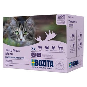 Bozita kousky v omáčce 12 x 85 g - míchané balení maso (4 druhy)