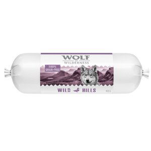 Výhodné balení Wolf of Wilderness Adult 24 x 400 g  - Wurst - Wild Hills - kachní