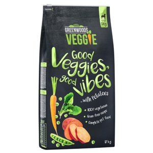 Greenwoods Veggie batáty a brambory s hráškem, karotkou a špenátem 2 x 12 kg