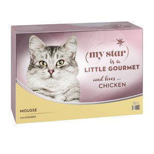 Výhodné balení My Star Mousse Gourmet konzerva 4 x 12 ks (48 x 85 g) - kuřecí