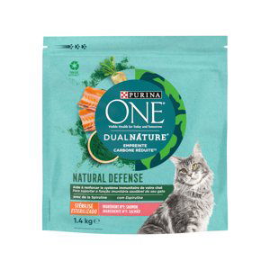 PURINA ONE Dual Nature Sterilized losos se spirulinou - výhodné balení: 3 x 1,4 kg