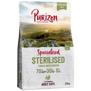 Purizon Sterilised Adult krůta & kuře - bezobilné - 2,5 kg