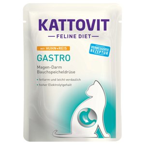 Kattovit Feline Gastro Pouch 85 g - 6 x 85 g kuřecí a rýže